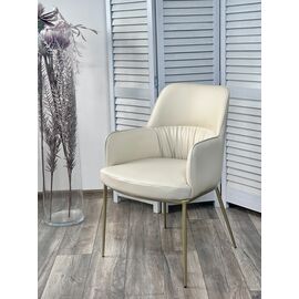 Стул BRUNO Milk Ti-02, PU / шампань, ®DISAUR | Интернет магазин мебели и декора LifeDekor