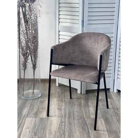 Стул ДИЛЛ, цвет  Lana 30 коричневый, ткань / черный каркас М-City | Интернет магазин мебели и декора LifeDekor