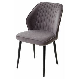 Стул VENA, цвет B28 Темно-серый, велюр / черный каркас М-City | Интернет магазин мебели и декора LifeDekor