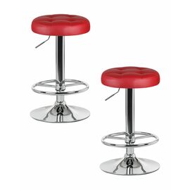 Набор 2 шт Табурет барный DOBRIN BRUNO, бордовый, Вариант: бордовый | Интернет магазин мебели и декора LifeDekor