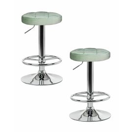 Набор 2 шт Табурет барный DOBRIN BRUNO, пудрово-мятный велюр (MJ9-87), Вариант: пудрово-мятный велюр (MJ9-87) | Интернет магазин мебели и декора LifeDekor