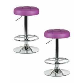 Набор 2 шт Табурет барный DOBRIN BRUNO, фиолетовый, Вариант: фиолетовый | Интернет магазин мебели и декора LifeDekor