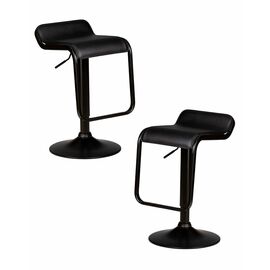 Набор 2 шт Стул барный DOBRIN CRACK BLACK, черный, Вариант: чёрный | Интернет магазин мебели и декора LifeDekor