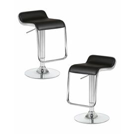 Набор 2 шт Стул барный DOBRIN CRACK, чёрный, Вариант: чёрный | Интернет магазин мебели и декора LifeDekor