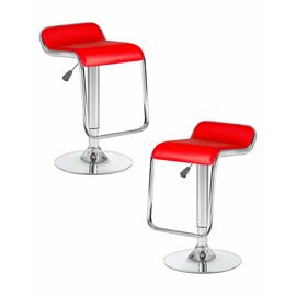 Набор 2 шт Стул барный DOBRIN CRACK, красный, Вариант: красный | Интернет магазин мебели и декора LifeDekor