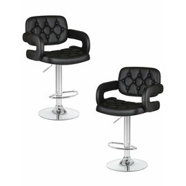 Набор 2 шт Стул барный DOBRIN TIESTO, чёрный, Вариант: чёрный | Интернет магазин мебели и декора LifeDekor