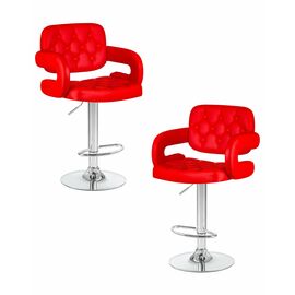 Набор 2 шт Стул барный DOBRIN TIESTO, красный, Вариант: красный | Интернет магазин мебели и декора LifeDekor