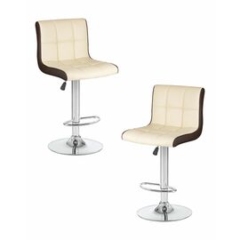 Набор 2 шт Стул барный DOBRIN CANDY, кремово-коричневый, Вариант: кремово-коричневый | Интернет магазин мебели и декора LifeDekor