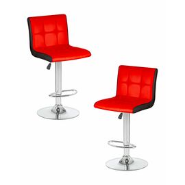 Набор 2 шт Стул барный DOBRIN CANDY, красно-чёрный, Вариант: красно-чёрный | Интернет магазин мебели и декора LifeDekor