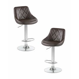 Набор 2 шт Стул барный DOBRIN LOGAN, коричневый, Вариант: коричневый | Интернет магазин мебели и декора LifeDekor