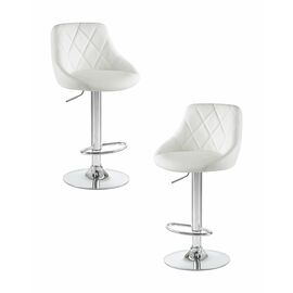 Набор 2 шт Стул барный DOBRIN LOGAN, белый, Вариант: белый | Интернет магазин мебели и декора LifeDekor
