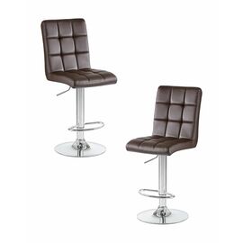 Набор 2 шт Стул барный DOBRIN KRUGER, коричневый, Вариант: коричневый | Интернет магазин мебели и декора LifeDekor