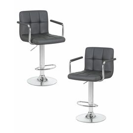 Набор 2 шт Стул барный DOBRIN KRUGER ARM, серый, Вариант: серый | Интернет магазин мебели и декора LifeDekor