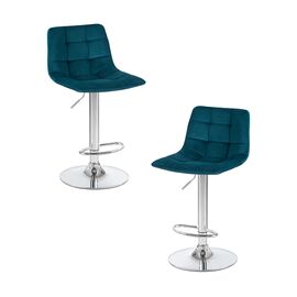Набор 2 шт Стул барный DOBRIN TAILOR, морской волны велюр (MJ9-99), Вариант: морской волны велюр (MJ9-99) | Интернет магазин мебели и декора LifeDekor