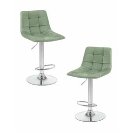 Набор 2 шт Стул барный DOBRIN TAILOR, пудрово-мятный велюр (MJ9-87), Вариант: пудрово-мятный велюр (MJ9-87) | Интернет магазин мебели и декора LifeDekor