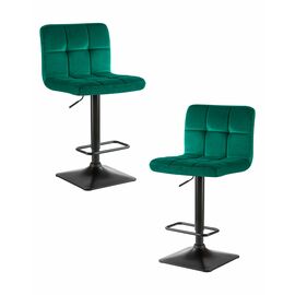Набор 2 шт Стул барный DOBRIN DOMINIC, зеленый велюр (MJ9-88), Вариант: зеленый велюр (MJ9-88) | Интернет магазин мебели и декора LifeDekor