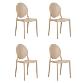 Набор 4 шт Стул обеденный DOBRIN ALBERT, цвет бежевый, Вариант: цвет бежевый | Интернет магазин мебели и декора LifeDekor