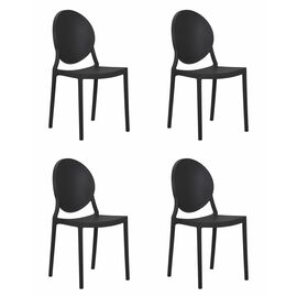 Набор 4 шт Стул обеденный DOBRIN ALBERT, цвет чёрный, Вариант: цвет черный | Интернет магазин мебели и декора LifeDekor