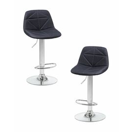 Набор 2 шт Стул барный DOBRIN DINA, чёрный, Вариант: чёрный | Интернет магазин мебели и декора LifeDekor
