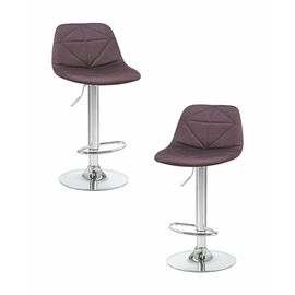 Набор 2 шт Стул барный DOBRIN DINA, коричневый, Вариант: коричневый | Интернет магазин мебели и декора LifeDekor