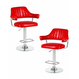 Набор 2 шт Стул барный DOBRIN CHARLY, красный крокодил, Вариант: красный крокодил | Интернет магазин мебели и декора LifeDekor