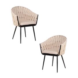 Набор 2 шт Стул обеденный DOBRIN MATILDA, бежевая ткань (LAR 275-1), Вариант: бежевая ткань (LAR 275-1) | Интернет магазин мебели и декора LifeDekor