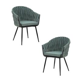 Набор 2 шт Стул обеденный DOBRIN MATILDA, зеленая ткань (LAR 275-23), Вариант: зеленая ткань (LAR 275-23) | Интернет магазин мебели и декора LifeDekor