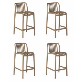 Набор 4 шт Стул полубарный DOBRIN CHLOE, бежевый, Вариант: бежевый | Интернет магазин мебели и декора LifeDekor