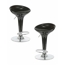 Набор 2 шт Стул барный DOBRIN BOMBA, чёрный, Вариант: чёрный | Интернет магазин мебели и декора LifeDekor