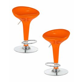 Набор 2 шт Стул барный DOBRIN BOMBA, оранжевый, Вариант: оранжевый | Интернет магазин мебели и декора LifeDekor