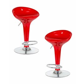 Набор 2 шт Стул барный DOBRIN BOMBA, красный, Вариант: красный | Интернет магазин мебели и декора LifeDekor