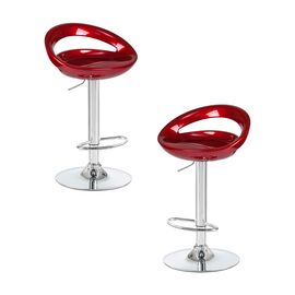 Набор 2 шт Стул барный DOBRIN DISCO, бордовый металлик, Вариант: бордовый металлик | Интернет магазин мебели и декора LifeDekor