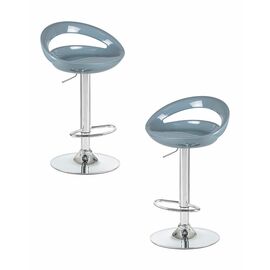 Набор 2 шт Стул барный DOBRIN DISCO, серый, Вариант: серый | Интернет магазин мебели и декора LifeDekor