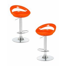 Набор 2 шт Стул барный DOBRIN DISCO, оранжевый, Вариант: оранжевый | Интернет магазин мебели и декора LifeDekor