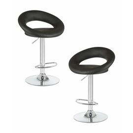 Набор 2 шт Стул барный DOBRIN MIRA, чёрный, Вариант: чёрный | Интернет магазин мебели и декора LifeDekor