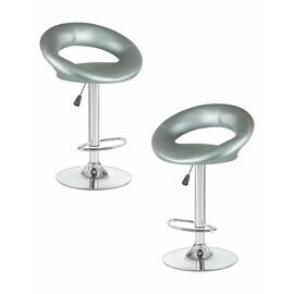 Набор 2 шт Стул барный DOBRIN MIRA, серебряный, Вариант: серебряный | Интернет магазин мебели и декора LifeDekor