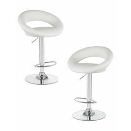 Набор 2 шт Стул барный DOBRIN MIRA, белый, Вариант: белый | Интернет магазин мебели и декора LifeDekor