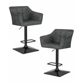 Набор 2 шт Стул барный DOBRIN RALF, серый твид (LEO11), Вариант: серый твид (LEO11) | Интернет магазин мебели и декора LifeDekor