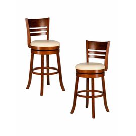 Набор 2 шт Вращающийся полубарный стул DOBRIN WILLIAM COUNTER, шоколад, кремовый, Вариант: шоколад, кремовый | Интернет магазин мебели и декора LifeDekor