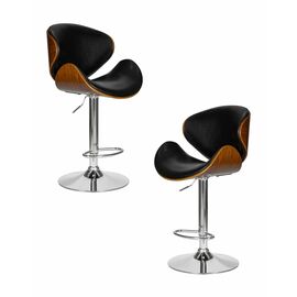 Набор 2 шт Стул барный DOBRIN JACK, цвет черный глянец PU ABD 002, Вариант: цвет черный глянец PU ABD 002 | Интернет магазин мебели и декора LifeDekor