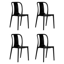 Набор 4 шт Стул обеденный DOBRIN ADAM, черный, Вариант: чёрный | Интернет магазин мебели и декора LifeDekor