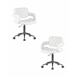 Набор 2 шт Офисное кресло для персонала DOBRIN LARRY, белый, Вариант: белый | Интернет магазин мебели и декора LifeDekor