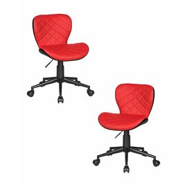 Набор 2 шт Офисное кресло для персонала DOBRIN RORY, красно-чёрный, Вариант: красно-чёрный | Интернет магазин мебели и декора LifeDekor