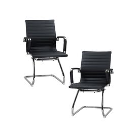 Набор 2 шт Офисное кресло для посетителей DOBRIN CODY, чёрный, Вариант: чёрный | Интернет магазин мебели и декора LifeDekor