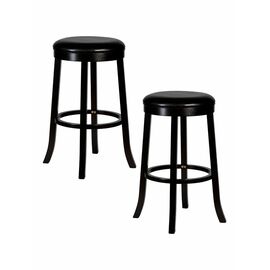 Набор 2 шт Круглый барный табурет DOBRIN BOB BAR, капучино, черный, Вариант: капучино, чёрный | Интернет магазин мебели и декора LifeDekor
