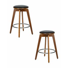 Набор 2 шт Табурет полубарный DOBRIN TOM'66, цвет черный глянец PU ABD 002, Вариант: цвет черный глянец PU ABD 002 | Интернет магазин мебели и декора LifeDekor