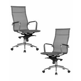 Набор 2 шт Офисное кресло для персонала DOBRIN CARTER, серый, Вариант: серый | Интернет магазин мебели и декора LifeDekor