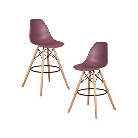 Набор 2 шт Стул барный DOBRIN DSW BAR, ножки светлый бук, цвет пыльная роза (NX-P-11), Вариант: ножки светлый бук, цвет пыльная роза (NX-P-11) | Интернет магазин мебели и декора LifeDekor