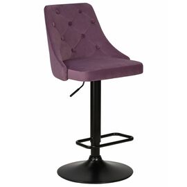 Набор 2 шт Стул барный DOBRIN JOSEPH BLACK, пудрово-сиреневый велюр (MJ9-52), Вариант: пудрово-сиреневый велюр (MJ9-52) | Интернет магазин мебели и декора LifeDekor