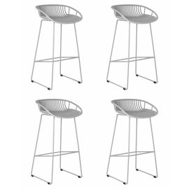 Набор 4 шт Стул барный DOBRIN FRANK, светло-серый, Вариант: светло-серый | Интернет магазин мебели и декора LifeDekor
